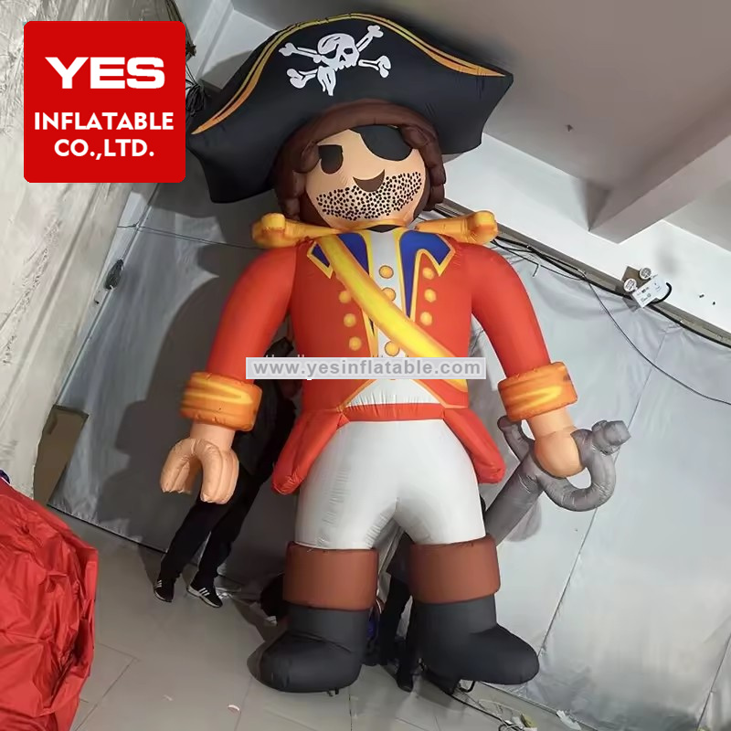 Customized Inflatable Cartoon Charater Model Inflatable Pirate With Knife