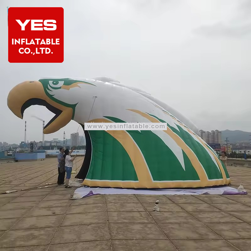 Best Design Inflatable Mascot Animal Football Tunnel Inflatable Eagle Tunnel