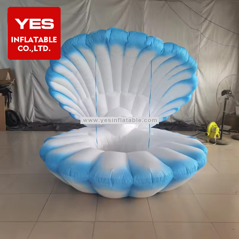 LED lighted seashell balloon wedding party decoration living theatre prop inflatable mermaid shell