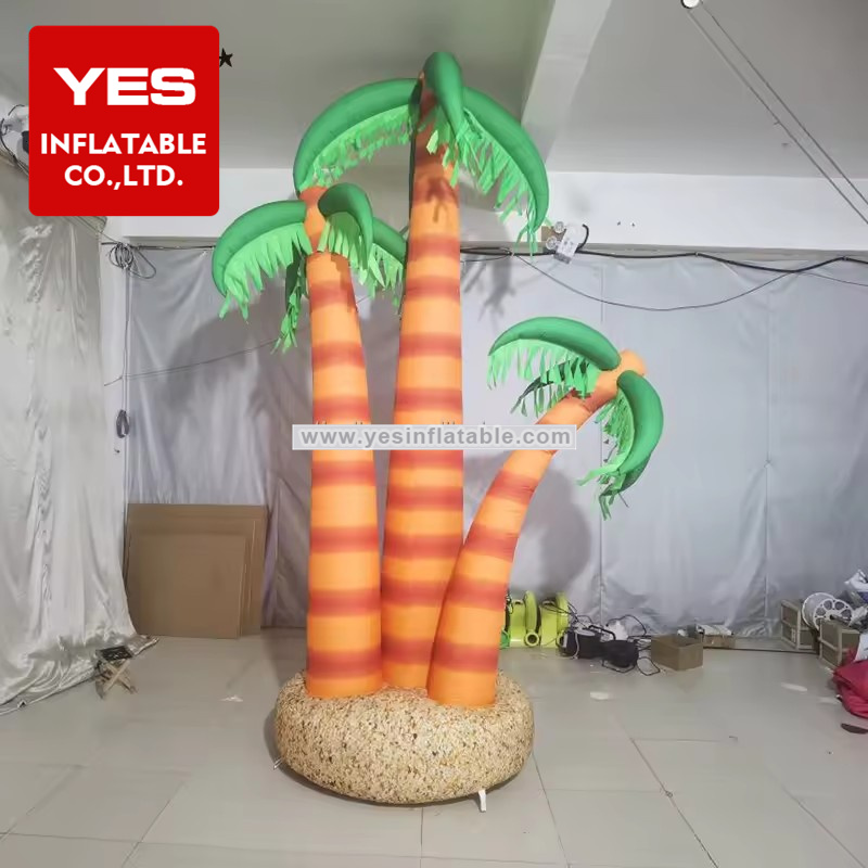 Customized Giant Inflatable Coconut Tree For Pool Party Decoration