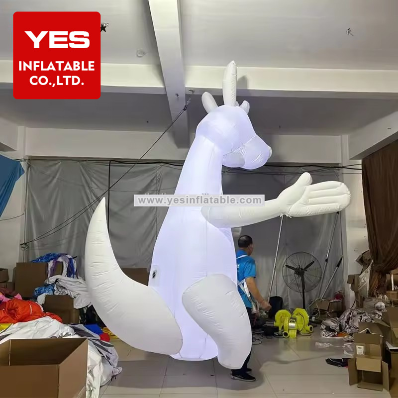 Customized Inflatable Animal Walking Costume Inflatable Kangaroo Costume With Led Light