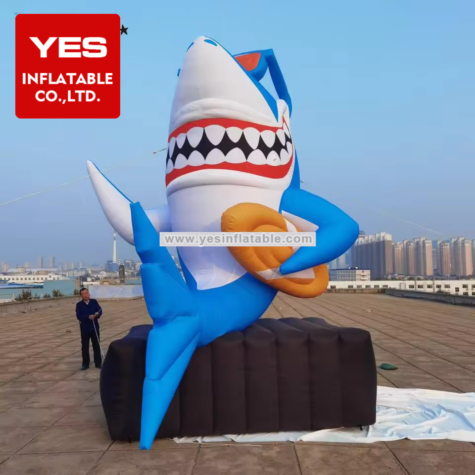 Custom inflatable Marine themed animals inflatable sharks