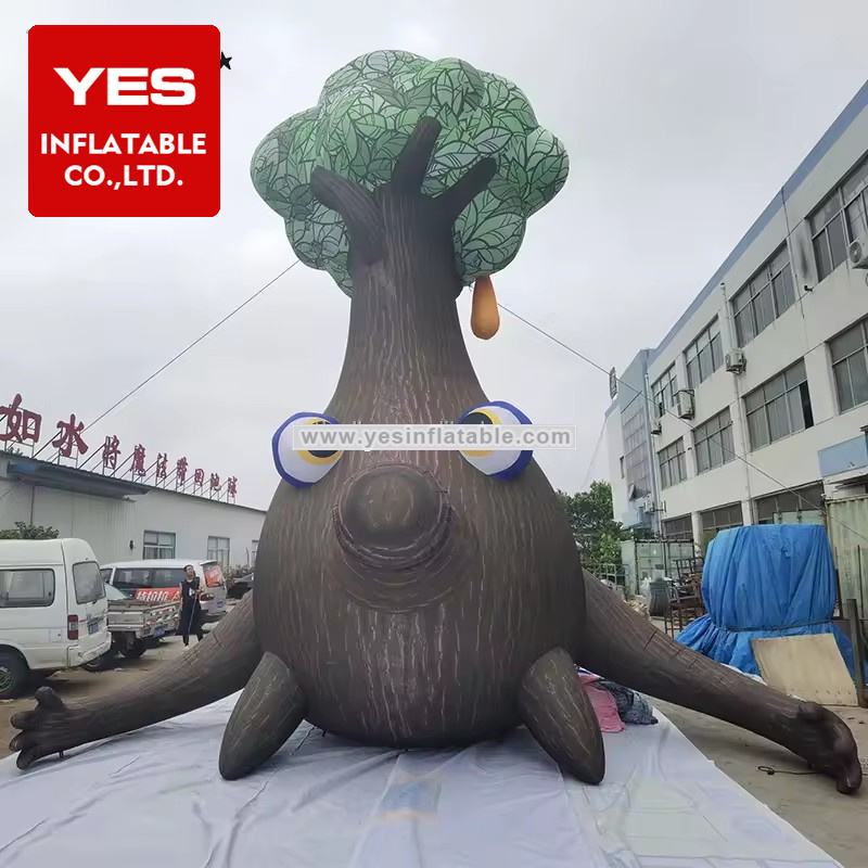 Inflatable cartoon fat tree factory price custom inflatable plant