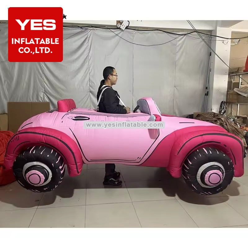 Advertising Inflatable Walking Costume Pink Inflatable Car Costume