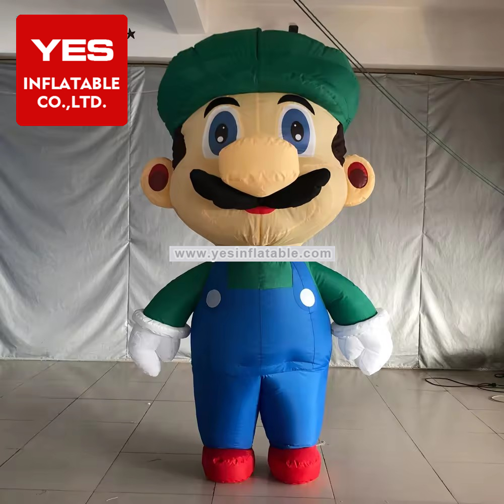 Inflatable cosplay suits adults 2 kinds of inflatable Mario costume