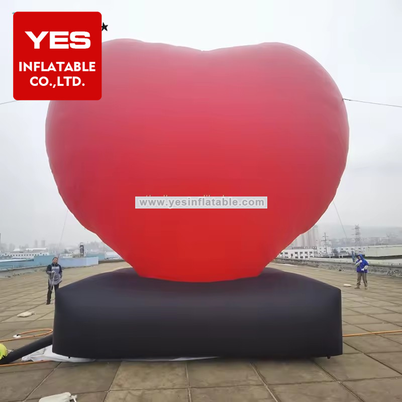 thanksgiving advertising huge inflatable valentines day heart