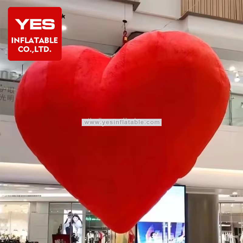 Valentine’S Day Large Inflatable Led Light Love Heart For Inflatable Wedding Decorations