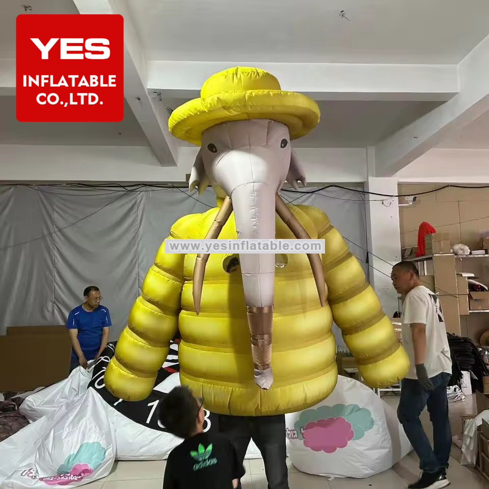 New Design Inflatable Walking Cartoon Inflatable Elephant Costume