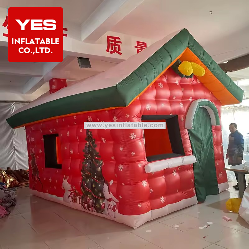 Large Christmas Decoration Inflatable Holiday Tent Inflatable Christmas House