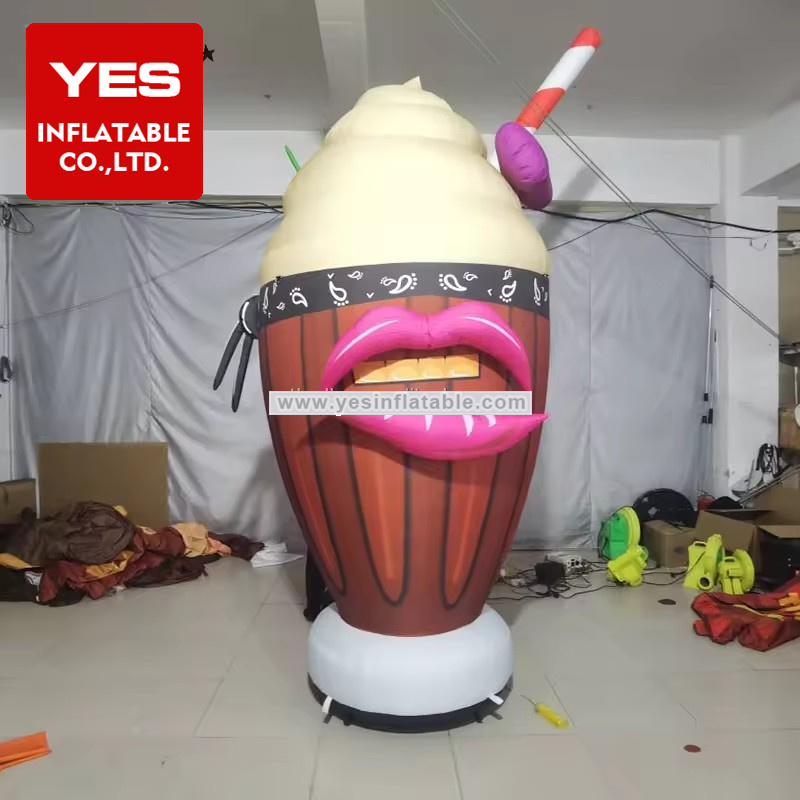 Advertising Event Decoration Inflatable Advertising Model Inflatable Coffee With Straw