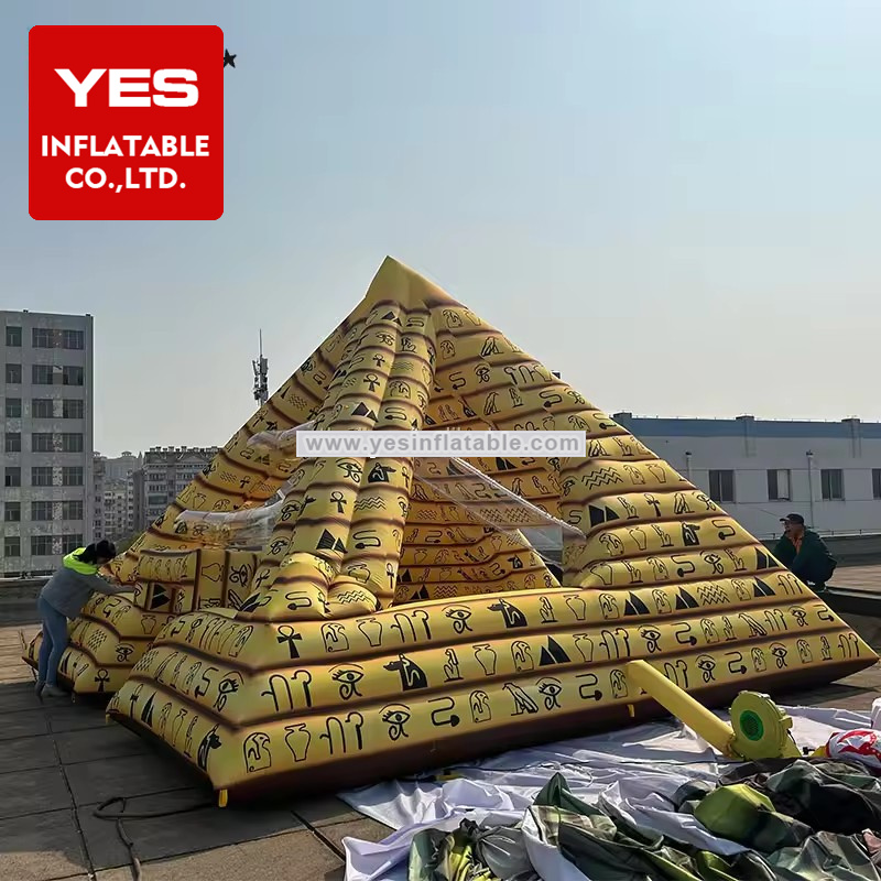 Museum Advertising Decoration Blow Up Egyptian Props Model Egypt Pyramid Inflatable