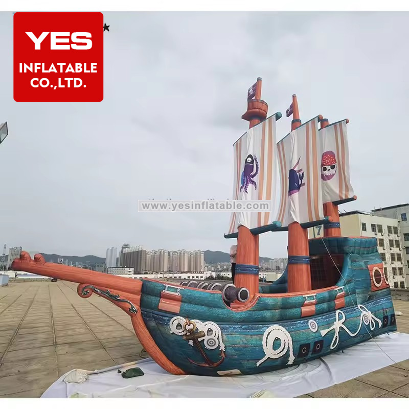 Outdoor Advertising Decoration Inflatable Pirate Ship Model Inflatable ...