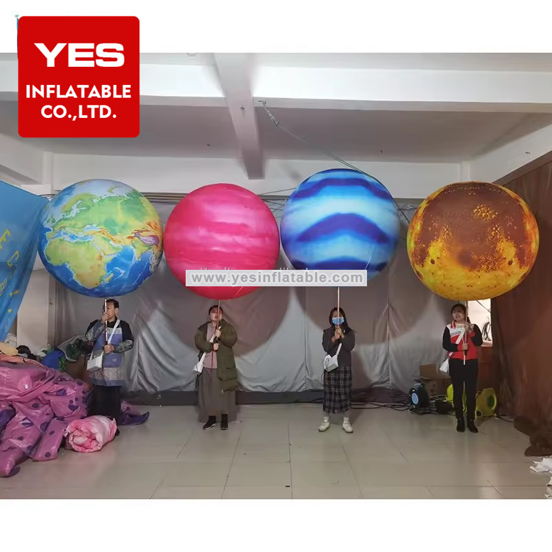 inflatable solar system planets balloon shape inflatable earth moving planets