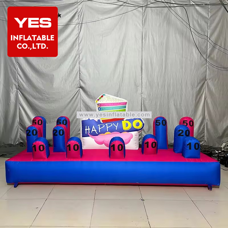 Interactive Game Colorful Inflatable Ring Toss inflatable ring throwing game