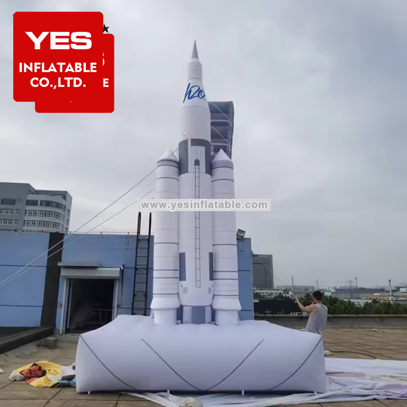 Customized realistic space plane inflatable space rocket