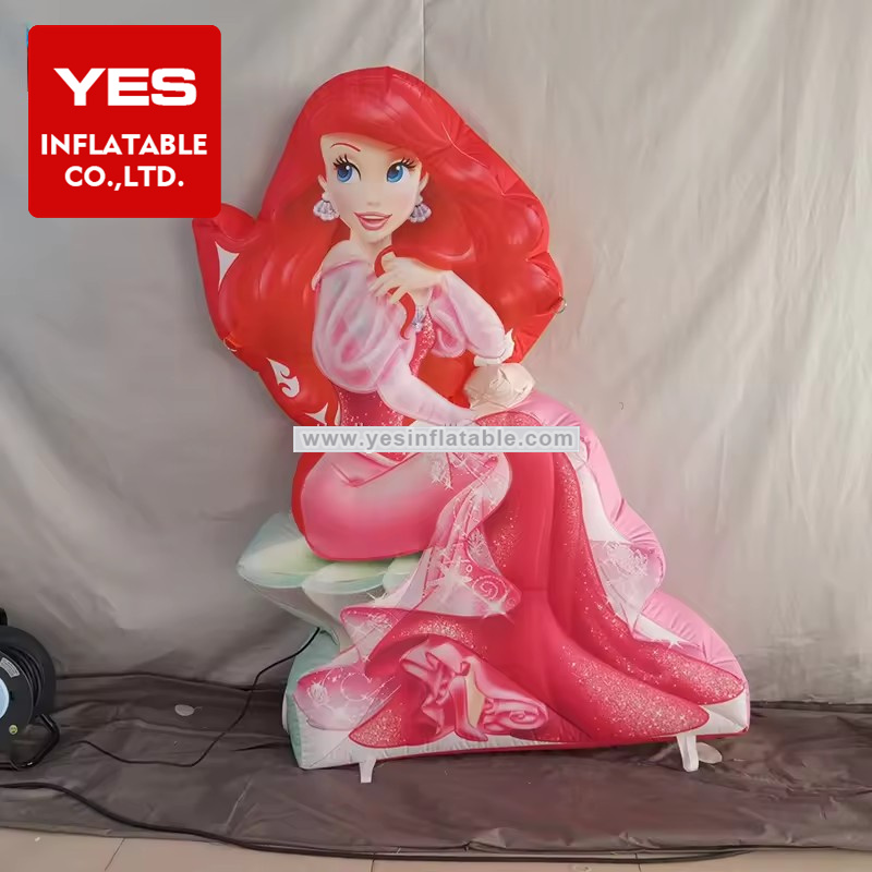 Beautiful Inflatable Princess Advertising Board Inflatable Girl Cartoon Character