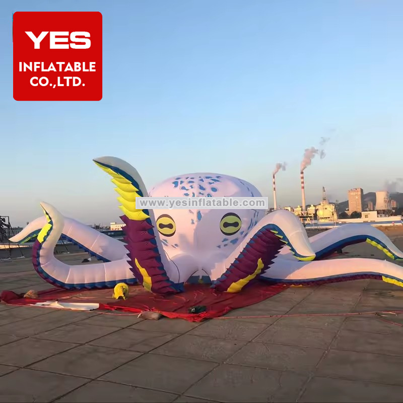 Great giant octopus inflatable with LED lights for outdoor decoration