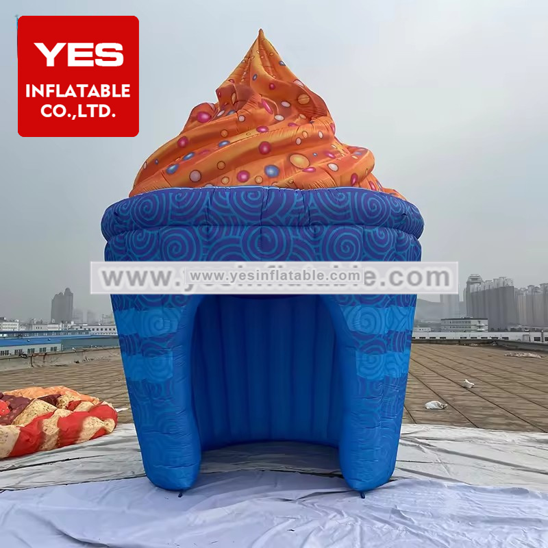 outdoor event decorate lighted cake tent house inflatable party decoration