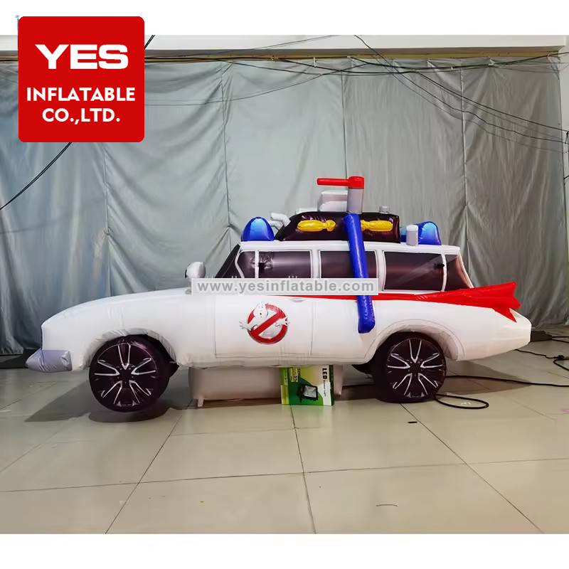 Advertising car model LED lighted inflatable police car