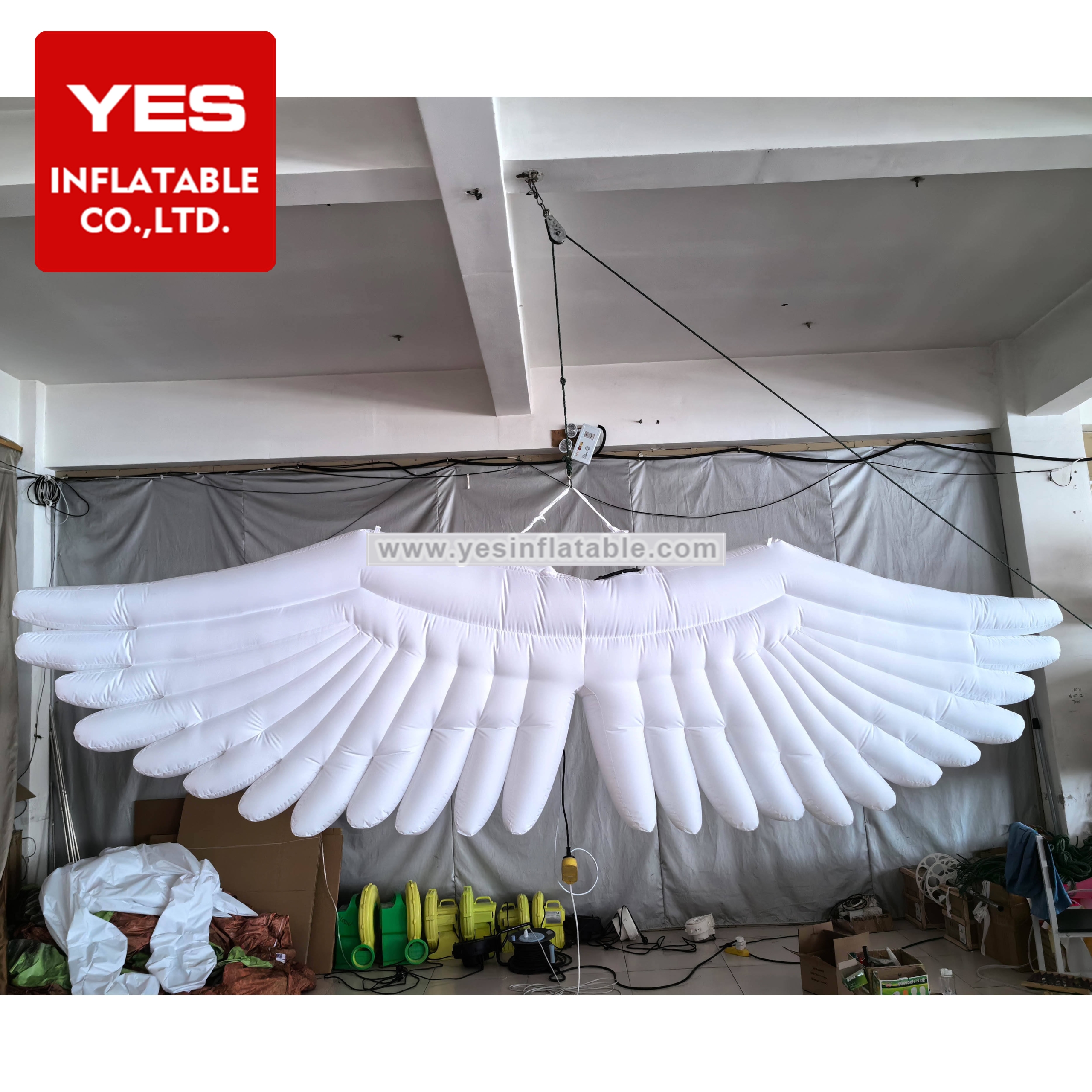 Stage Performance Inflatable Walking Costume Inflatable Wing Costume With Led Light