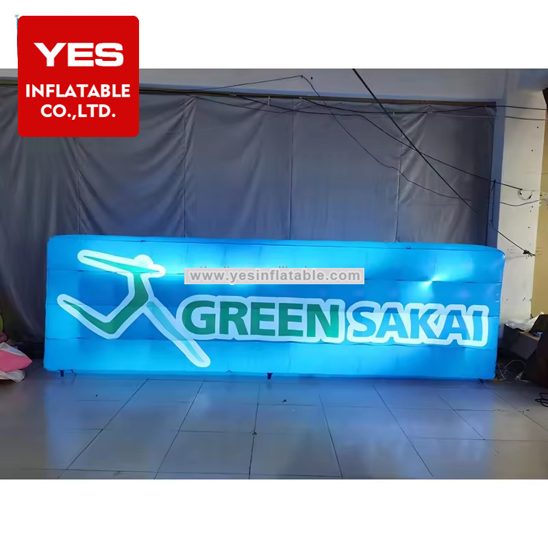 Customized Advertising Inflatable Led Billboard Inflatable Font Billboard