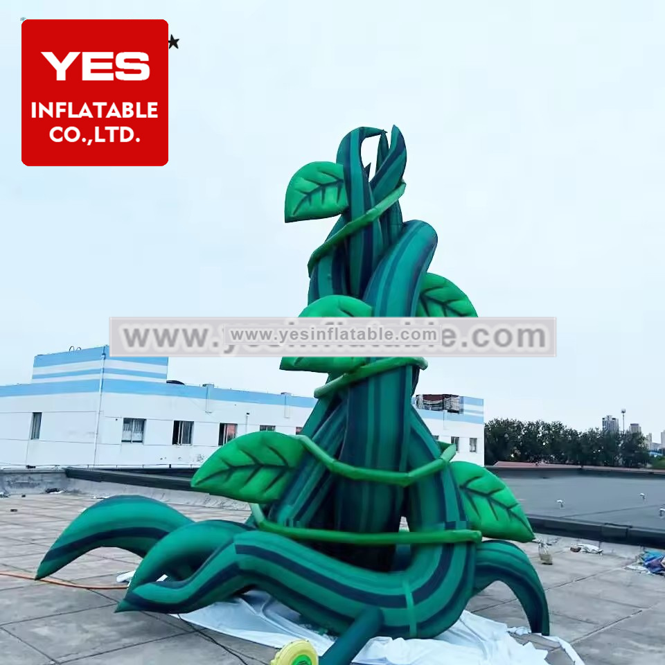 Pantomime Theatre Props Set Giant Green Cirrus Inflatable Beanstalk