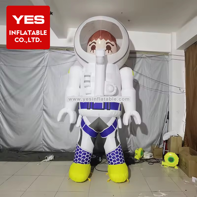 Advertising Inflatable Spaceman Model Balloon Inflatable Astronaut Cartoon With Led Light