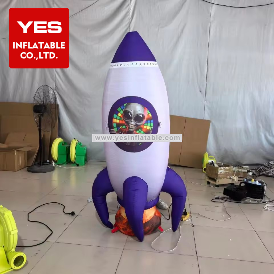 Customized Advertising Hanging Inflatable Rocket Inflatable Airplane Model