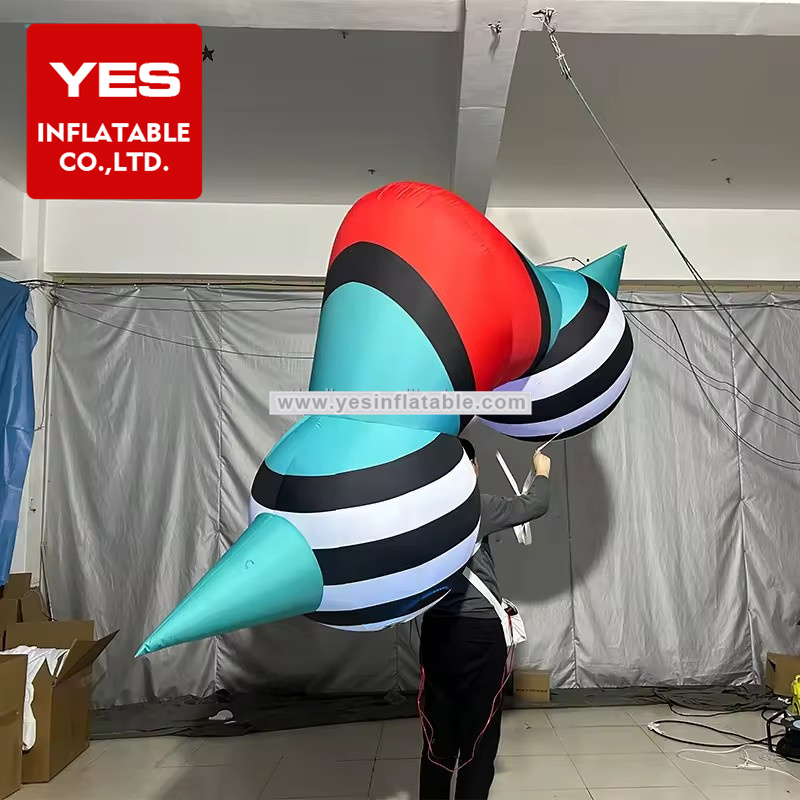 Festival Parade Led Light Costume Inflatable Walking Costume Customized Inflatable Art Costume For Parade