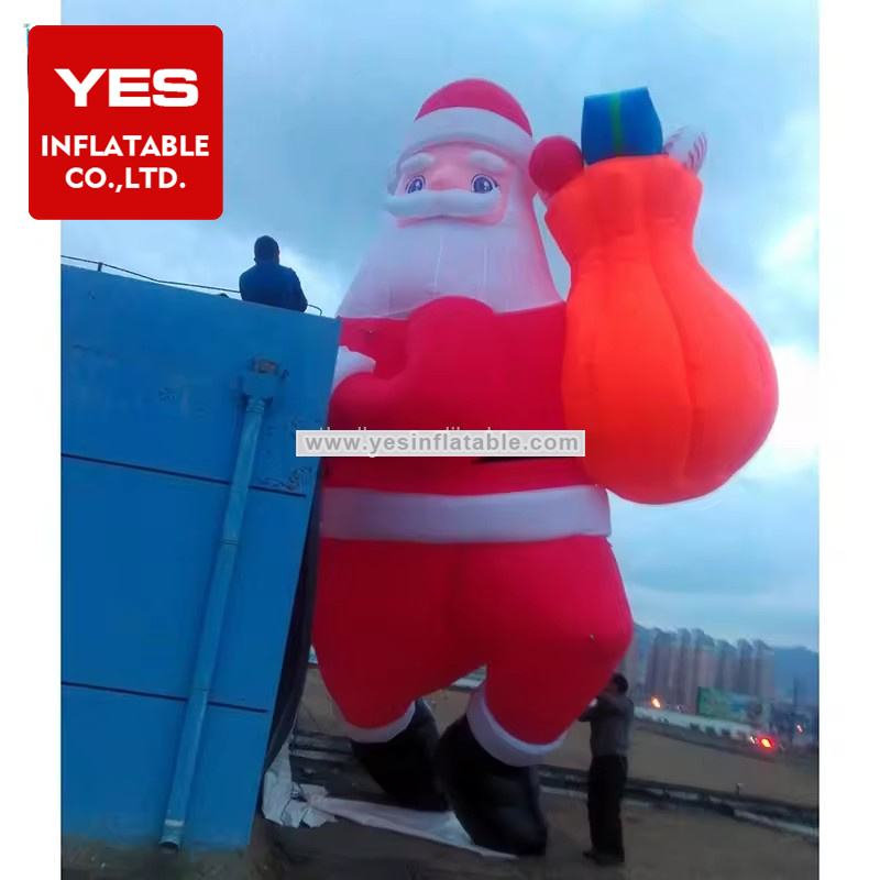 XMAS decoration giant christmas inflatable gift bags inflable de brincar de santa claus