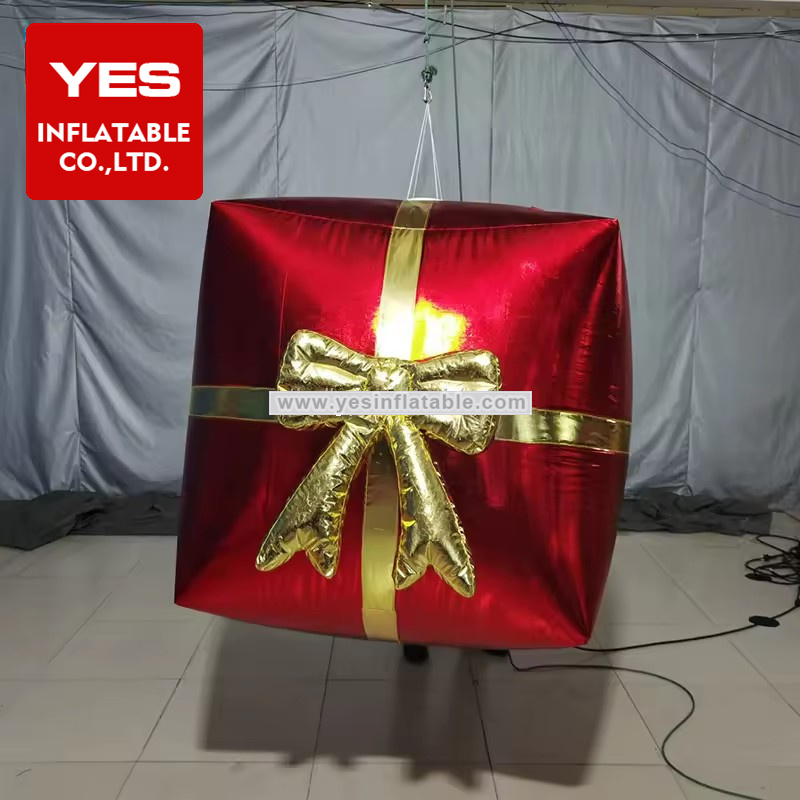 Popular Christmas Decorative Hanging Red Inflatable Ball
