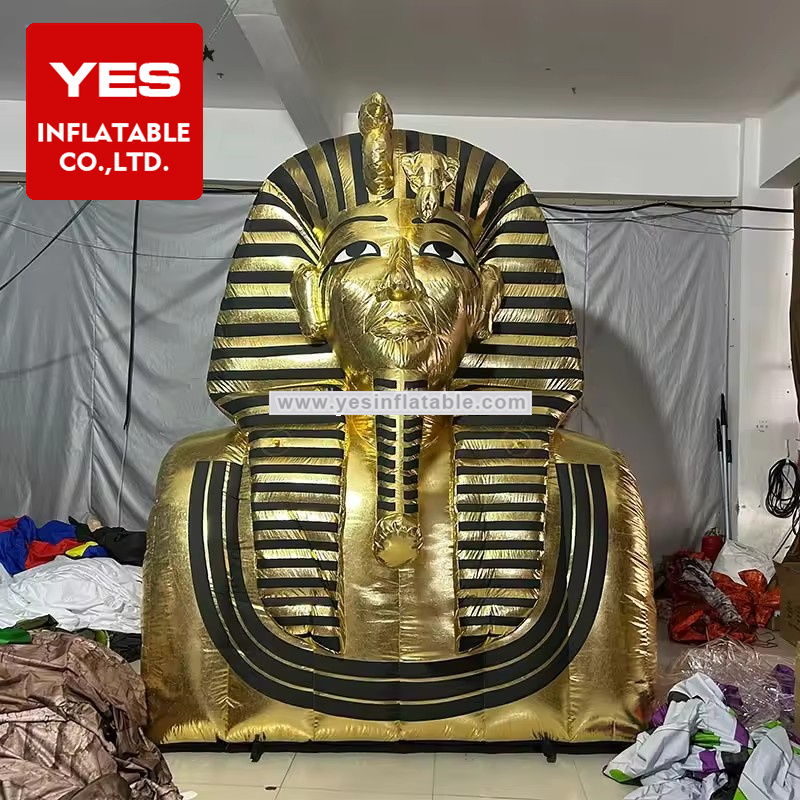 High Quality Inflatable Advertising Model Gold Inflatable Pharaoh Model