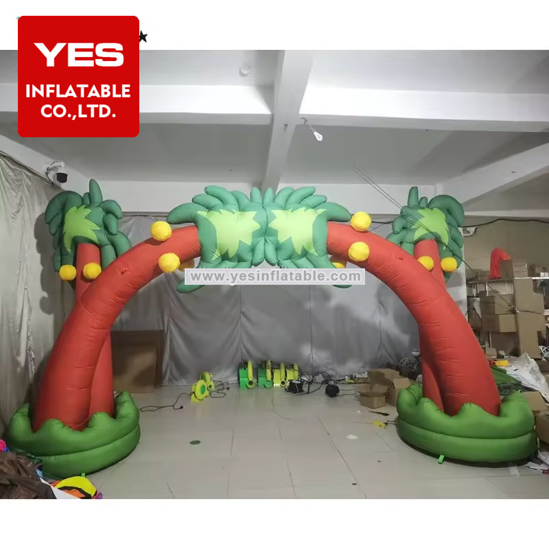 Customized Inflatable Archway Event Party Decoration Inflatable Palm Tree Arch