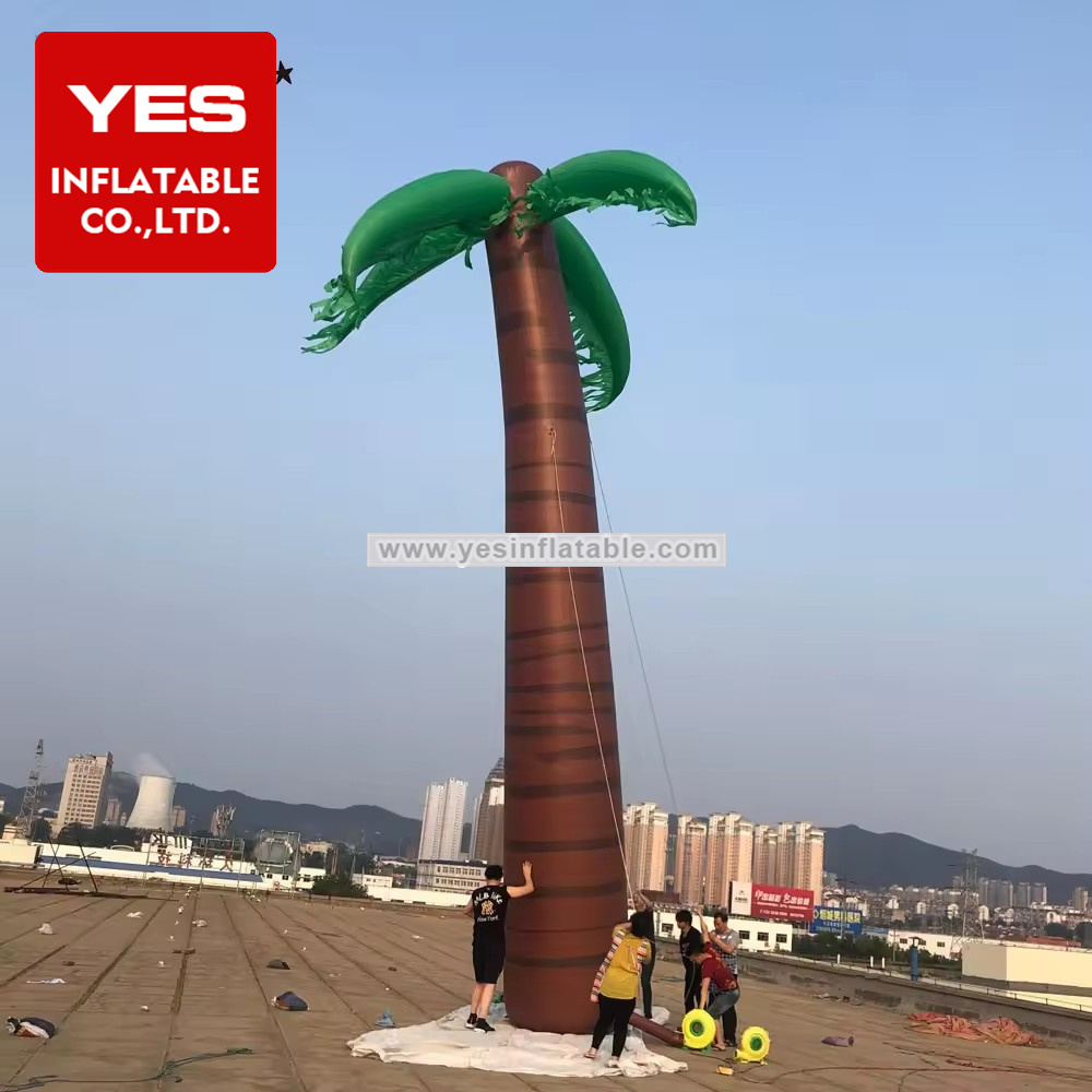 Outdoor Advertising Product Giant Coconut Tree Inflatable Palm Tree Events