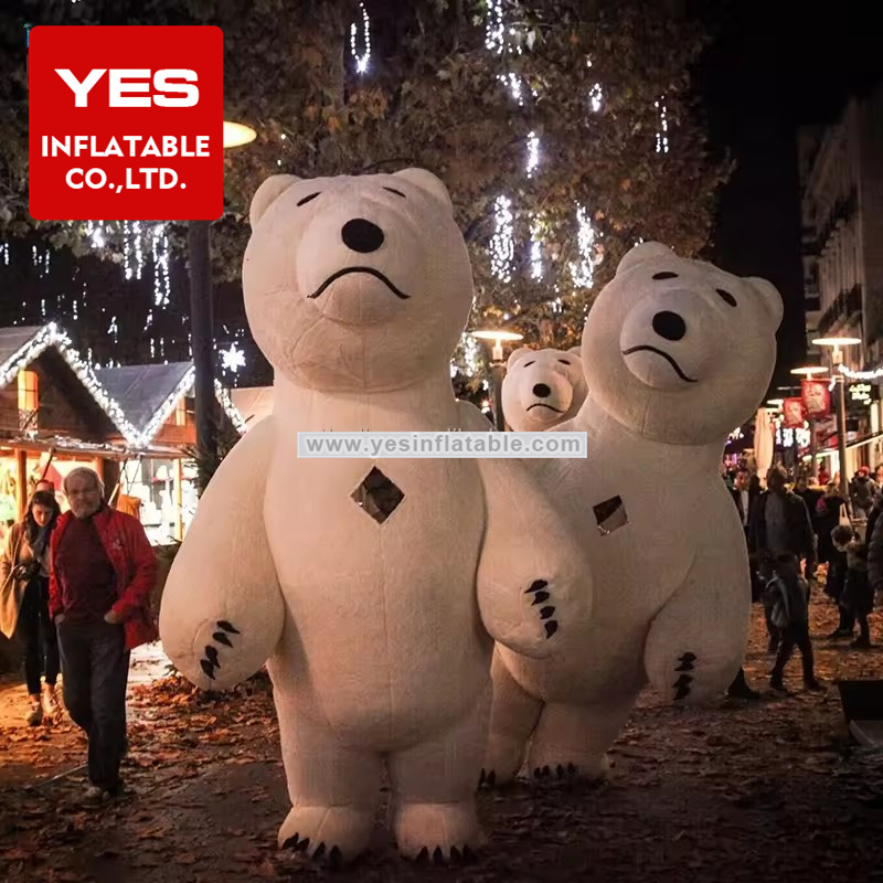 Christmas Wedding Inflatable Bear Costume Inflatable Animal Suit Costume Inflatable   Polar Bear Costume