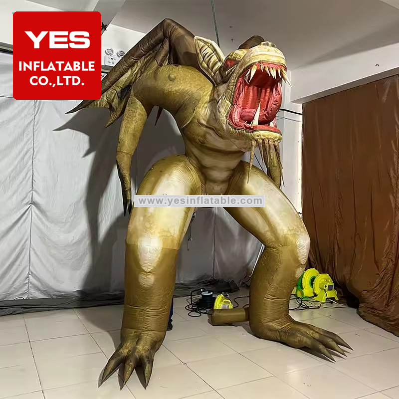 Fierce Inflatable Monster Image Giant Inflatable Dinosaur Monster For Halloween Decoration