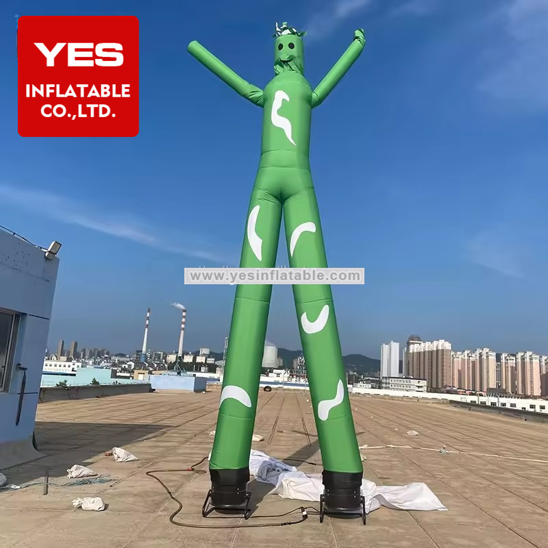 Advertising Inflatable Green Tube Man Giant Inflatable Sky Dancer Inflatable Air Dancer