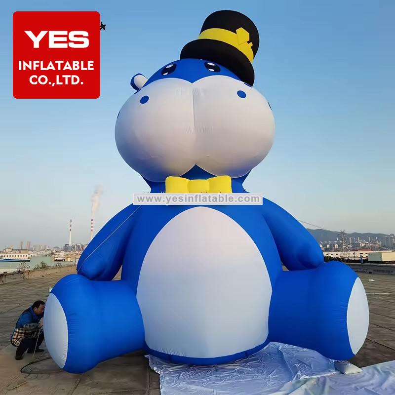 Hot Sale Inflatable Blue Cartoon Character Model Inflatable Cartoon Movie Advertising Model