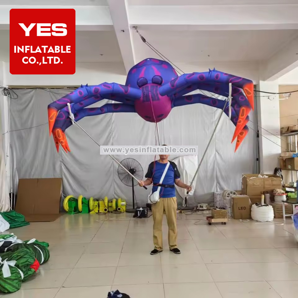 Parade Inflatable Animal Costume Color Pattern Inflatable Spider Costume