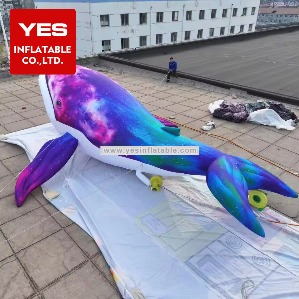 High Quality Inflatable Animal Model Inflatable Whale For Museum