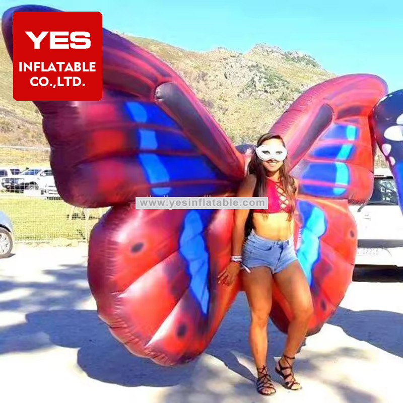 Wholesale Butterfly Inflatable Inflatable Costume Custom Walking Inflatable Butterfly Wings Costumes