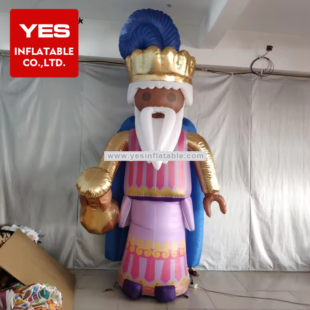 Custom Design Advertising Inflatable King Inflatable Cartoon Mascot Character Figure Model