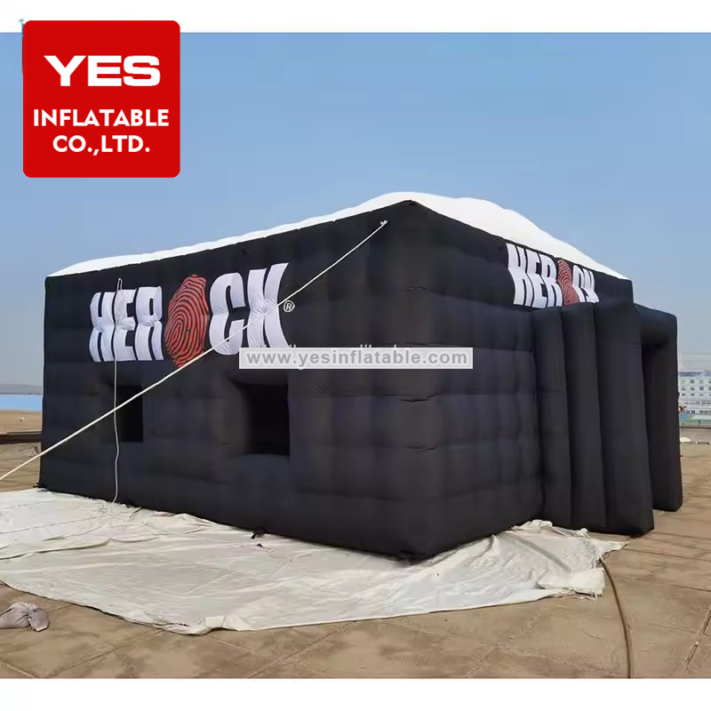 Advertising Inflatable Marquee Giant inflatable black tent For Outdoor Party