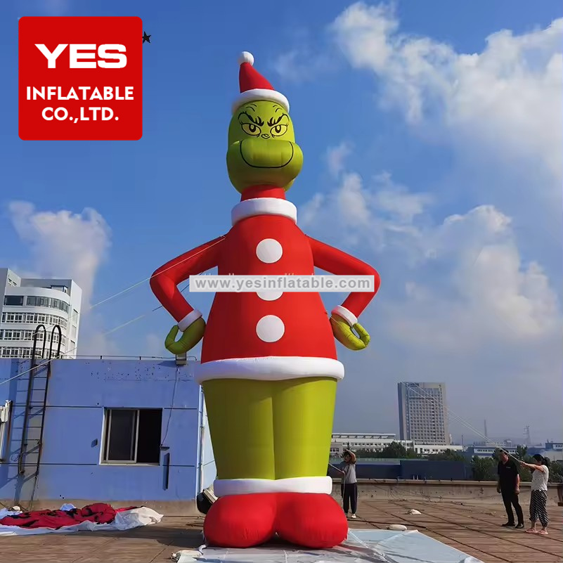 Funny Huge Christmas inflatable decorations inflatable grinch inflatable advertising