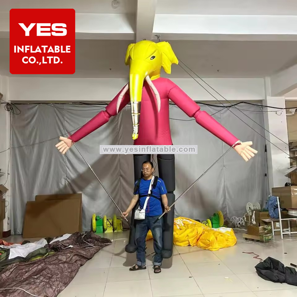 Factory Customized Walking Inflatable Animal Suit Costume Inflatable Elephant Puppet