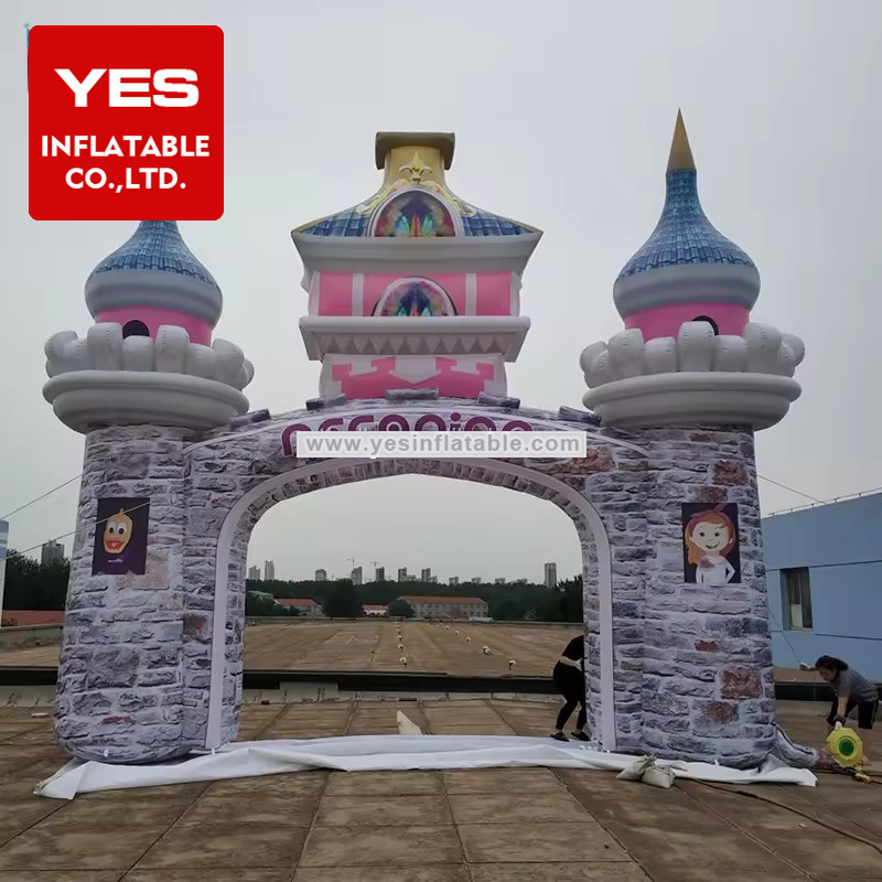 Custom Inflatable Stage Props Decorate Inflatable Cartoon Arch Inflatable Castle Arch