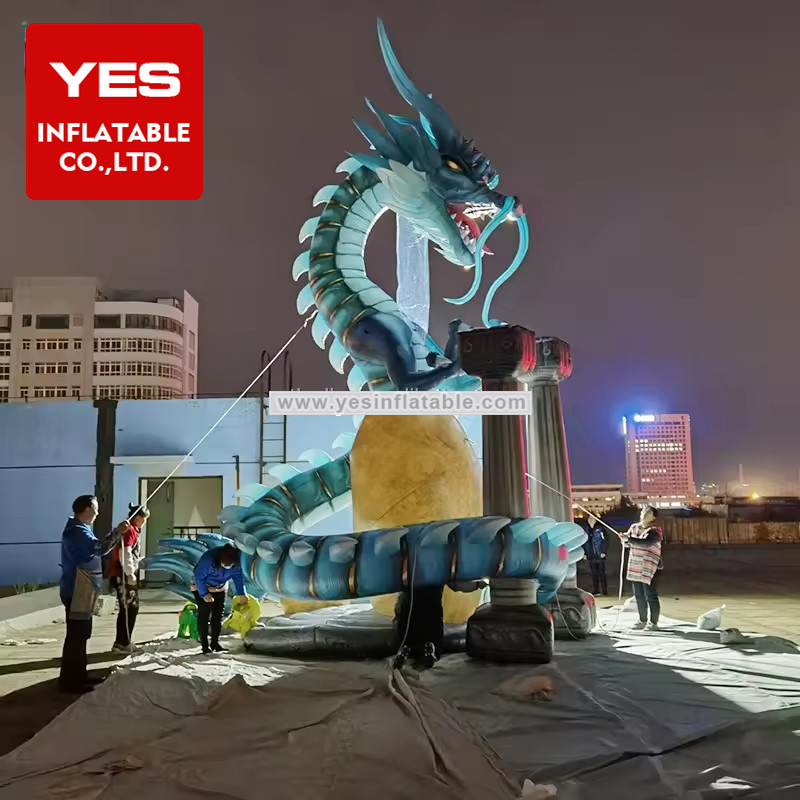 Giant Dragon inflatables Decor Yard Decorations Halloween Inflatable Dragon