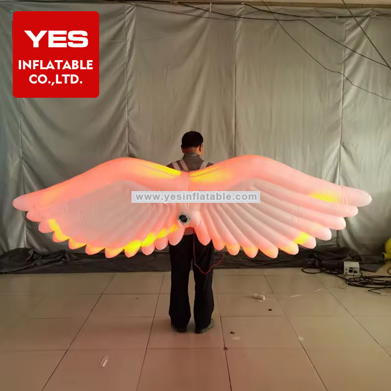 Hot Sale Inflatable Performance Costumes Inflatable Wings With Led Lights