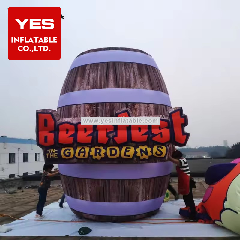 Oktoberfest Inflatable Decoration Inflatable Bucket Inflatable Wine Barrel