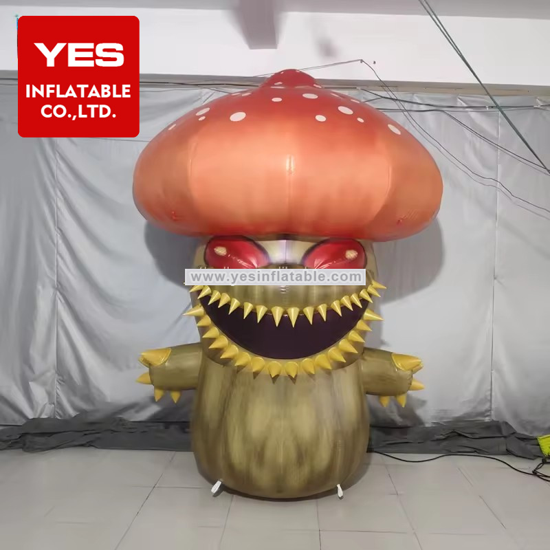 Party Themed Activities Decoration Led Inflatable Mushrooms For Halloween Decoration